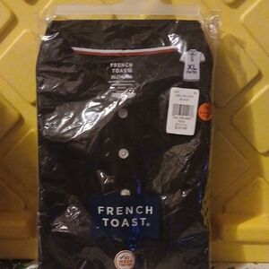 French Toast Black  Polo